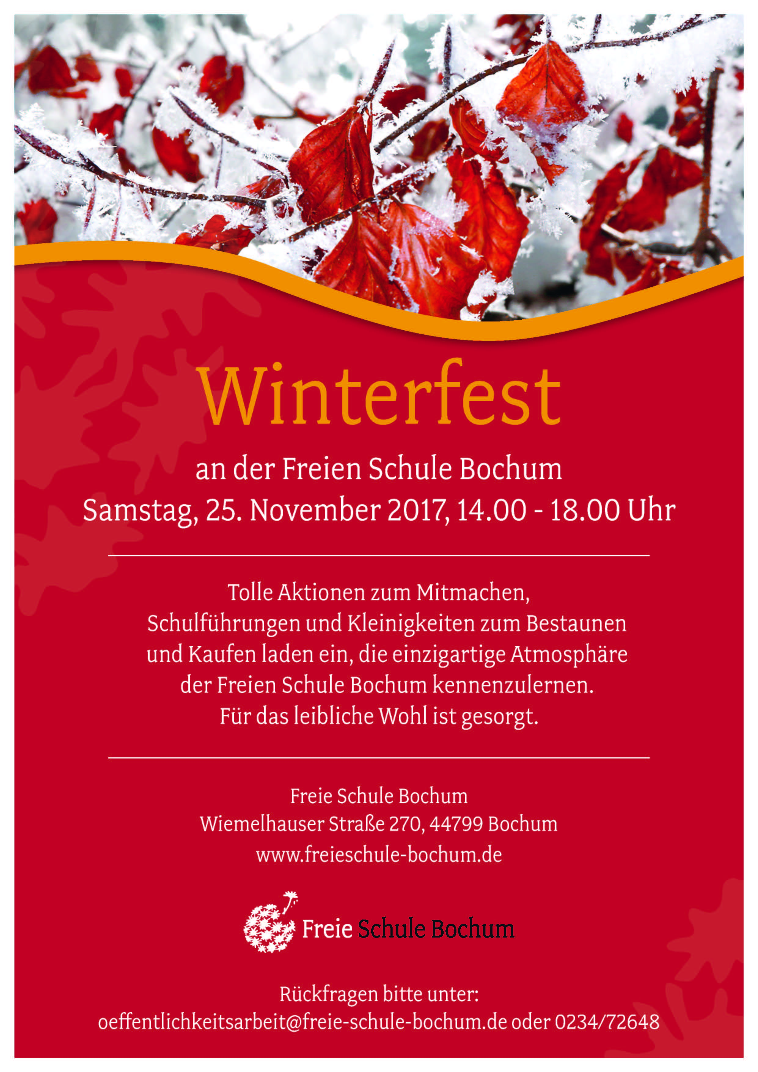 Winterfest Freie Schule Bochum